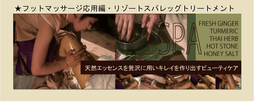 foot massage application edition / resort spa leg treatment